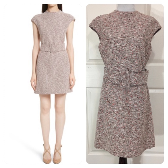 Theory Dresses & Skirts - New! Theory Fancy Tweed Mod Belt Dress